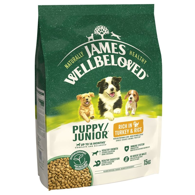 James Wellbeloved Puppy Dog Hypoallergenic Turkey & Rice || James Wellbeloved || view 5