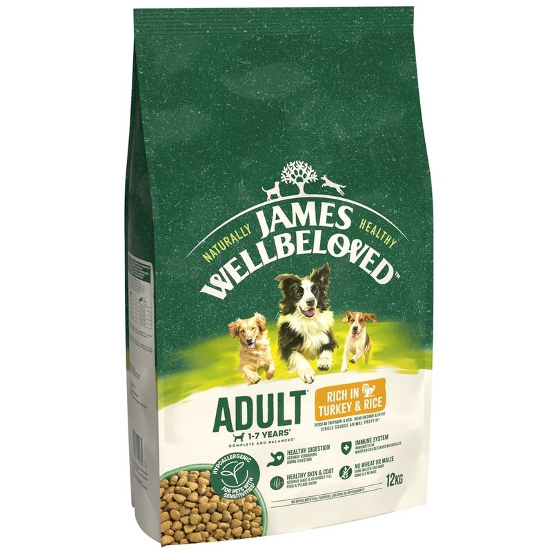 James Wellbeloved Adult Dog Hypoallergenic Turkey & Rice || James Wellbeloved || view 3