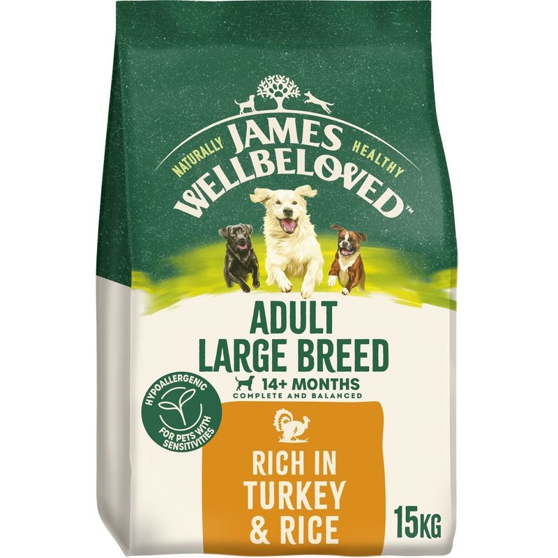 James Wellbeloved Adult Large Breed Dog Hypoallergenic Turkey & Rice || James Wellbeloved || view 4