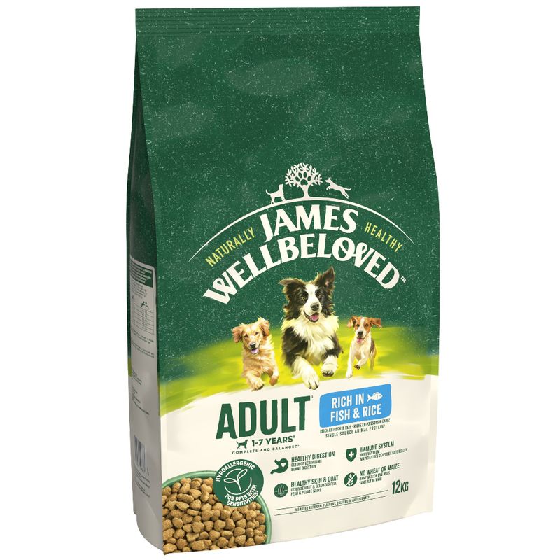 James Wellbeloved Adult Hypoallergenic- Fish & Rice || James Wellbeloved || view 1