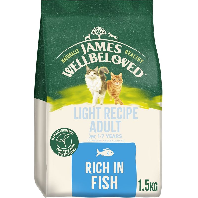 James Wellbeloved Adult Cat Hypoallergenic Light - Fish || James Wellbeloved || view 2