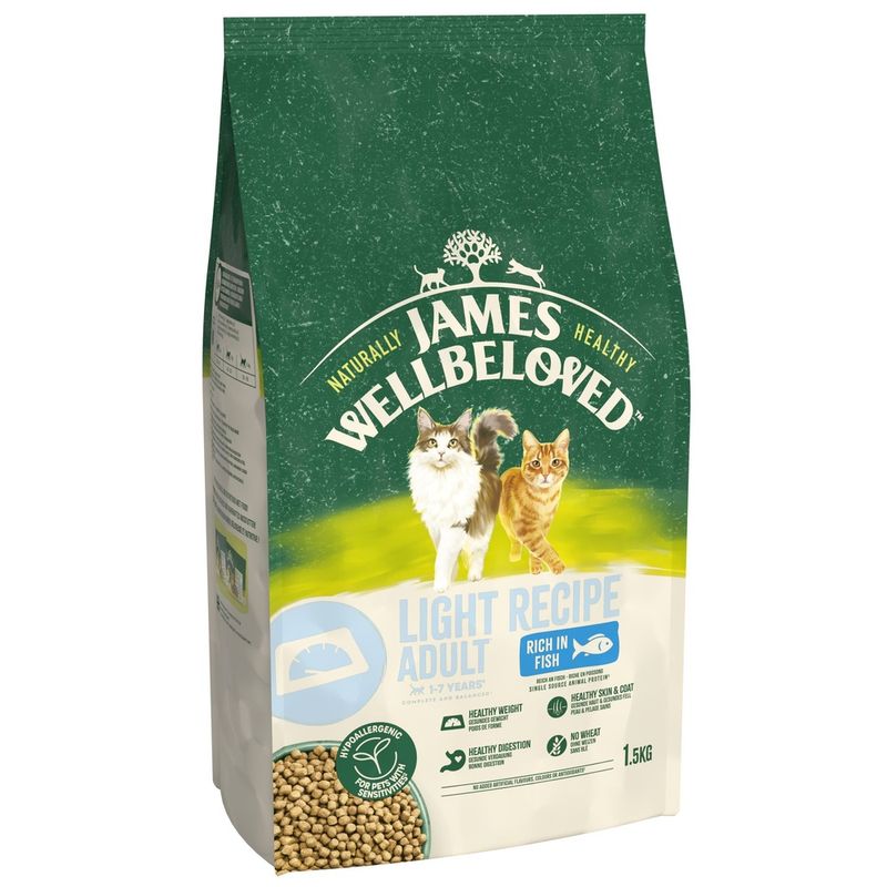 James Wellbeloved Adult Cat Hypoallergenic Light - Fish || James Wellbeloved || view 1