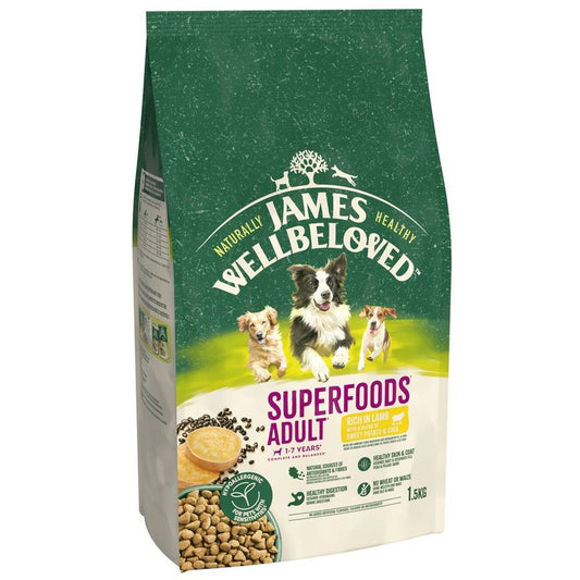 James Wellbeloved Adult Hypoallergenic Superfoods - Lamb with Potato & Chia || James Wellbeloved || view 1