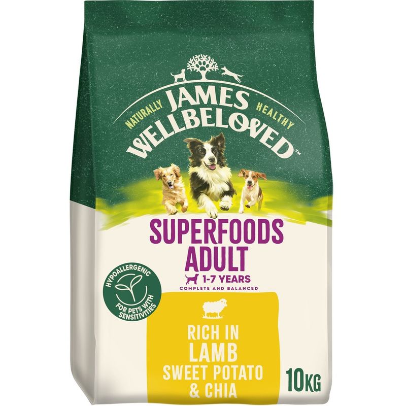 James Wellbeloved Adult Hypoallergenic Superfoods - Lamb with Potato & Chia || James Wellbeloved || view 4