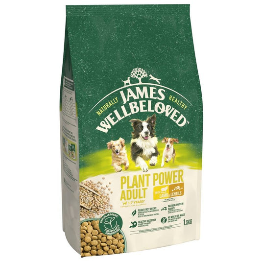 James Wellbeloved Adult Dog Hypoallergenic Plant Power Lamb & Lentils || James Wellbeloved || view 1