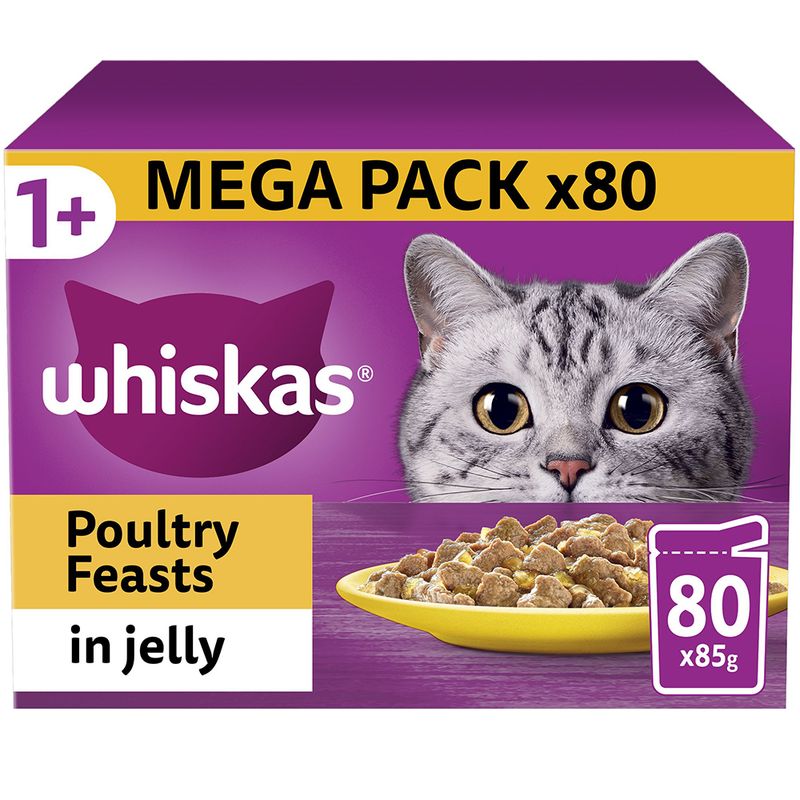 Whiskas 1+ Poultry Feasts in Jelly || undefined || view 4