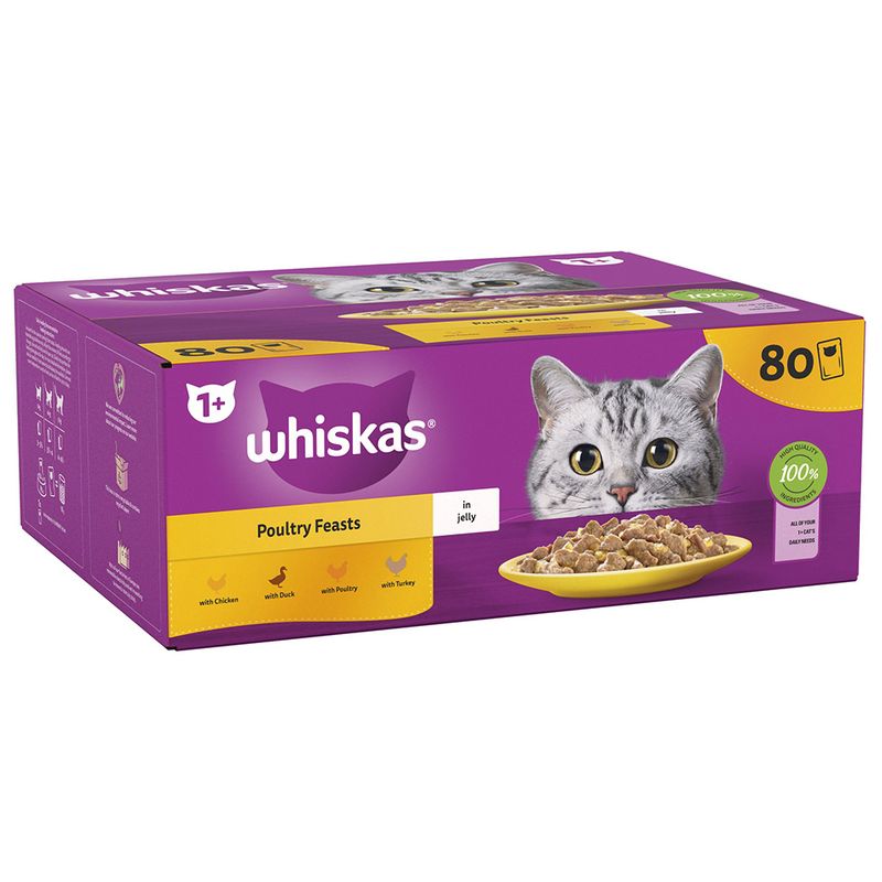 Whiskas 1+ Poultry Feasts in Jelly || undefined || view 3