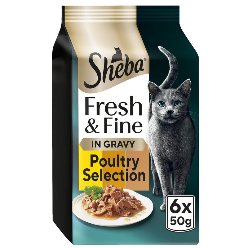 Sheba Fresh & Fine in Gravy Mini Pouches 6 x 50g || Sheba || view 8