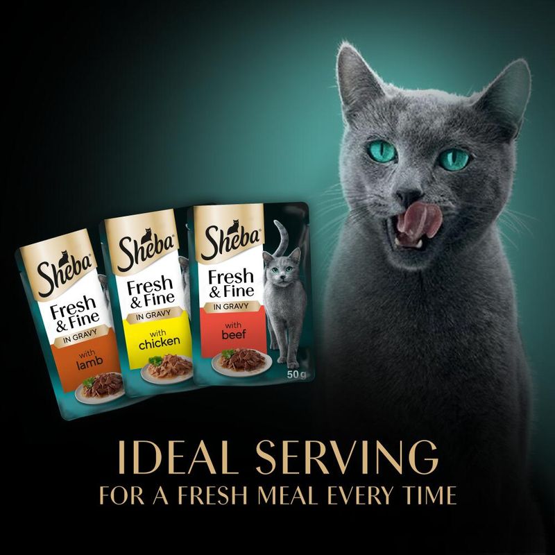 Sheba Fresh & Fine in Gravy Mini Pouches 6 x 50g || Sheba || view 22