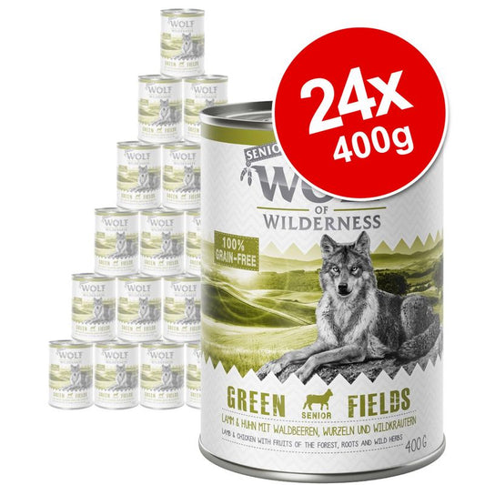 Wolf of Wilderness Senior Duo-Protein Recipe Saver Pack 24 x 400g || Wolf of Wilderness || view 1