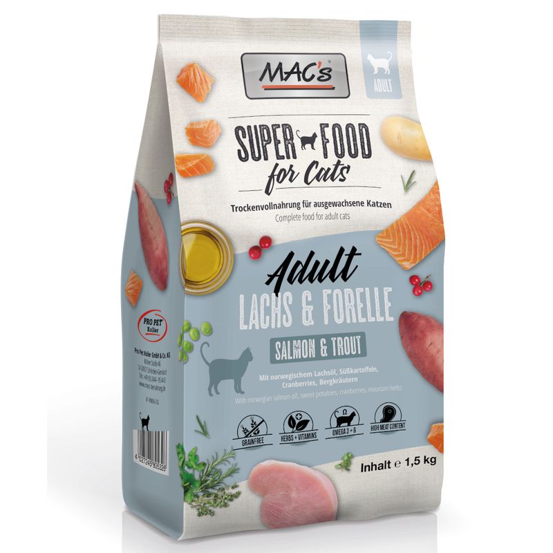 MAC's Superfood for Cats Adult Salmon & Trout || MAC's || view 1