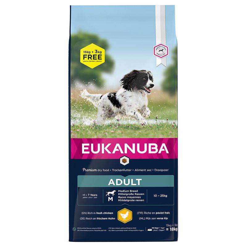 18kg Eukanuba Dry Dog Food - 15kg + 3kg Free! * || Eukanuba || view 2