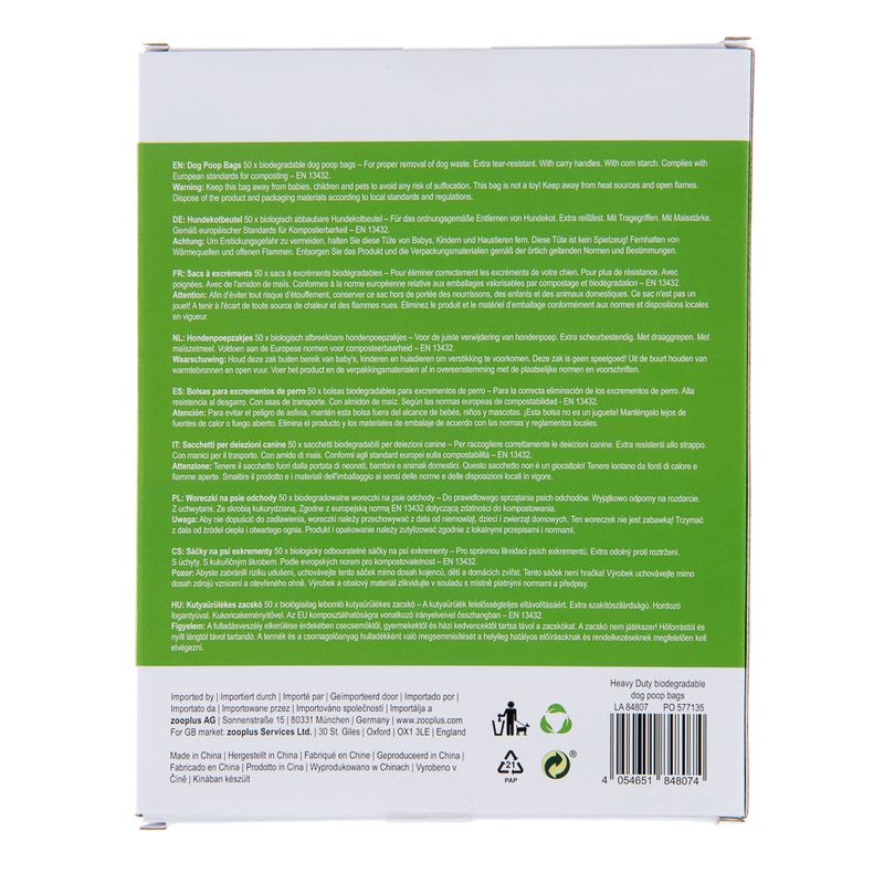 Biodegradable Dog Poop Bags with Handles || zooplus Exclusive || view 6