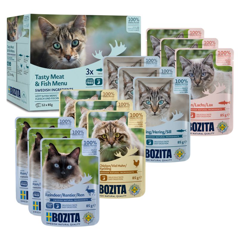 Bozita Chunks in Sauce Pouches 12 x 85g || undefined || view 2