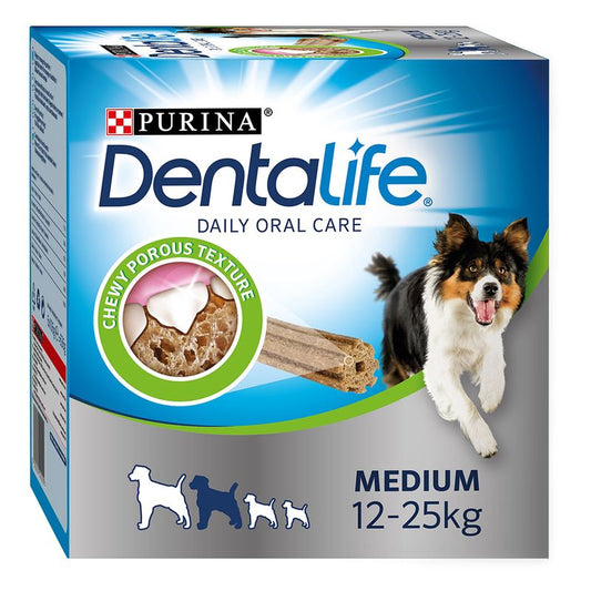 PURINA Dentalife Daily Dental Care Snacks for Medium Breed Dogs (12-25kg) || Dentalife || view 1