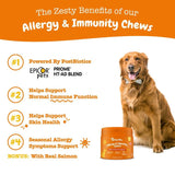Zesty Paws Allergy & Immunity Chews - Salmon || Zesty Paws || view 3