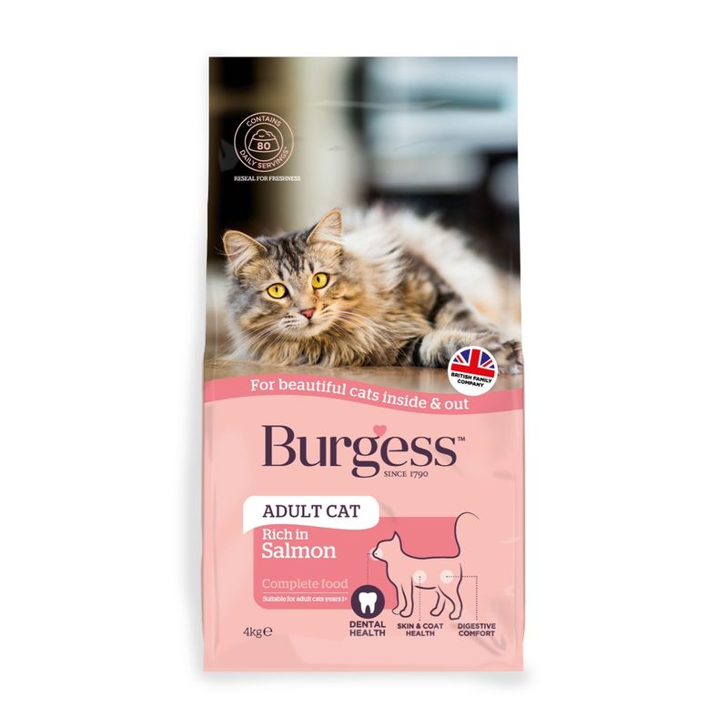 Burgess Adult Cat Rich in Salmon || Burgess || view 3