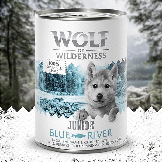 Wolf of Wilderness Junior Duo-Protein Recipe 6 x 400g || Wolf of Wilderness || view 1
