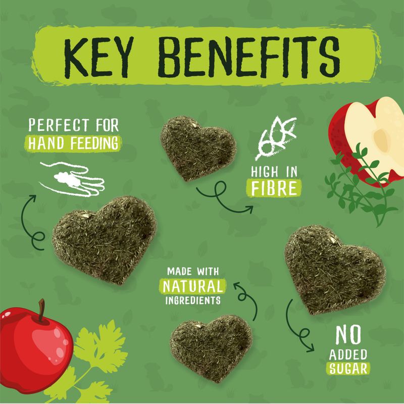 Burgess Excel Nature Snacks Herby Hearts || undefined || view 2