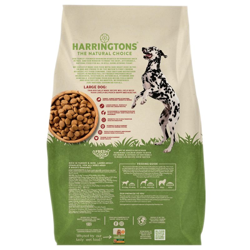 Harringtons Complete Large Adult Dog - Rich in Turkey & Rice || Harringtons || view 3