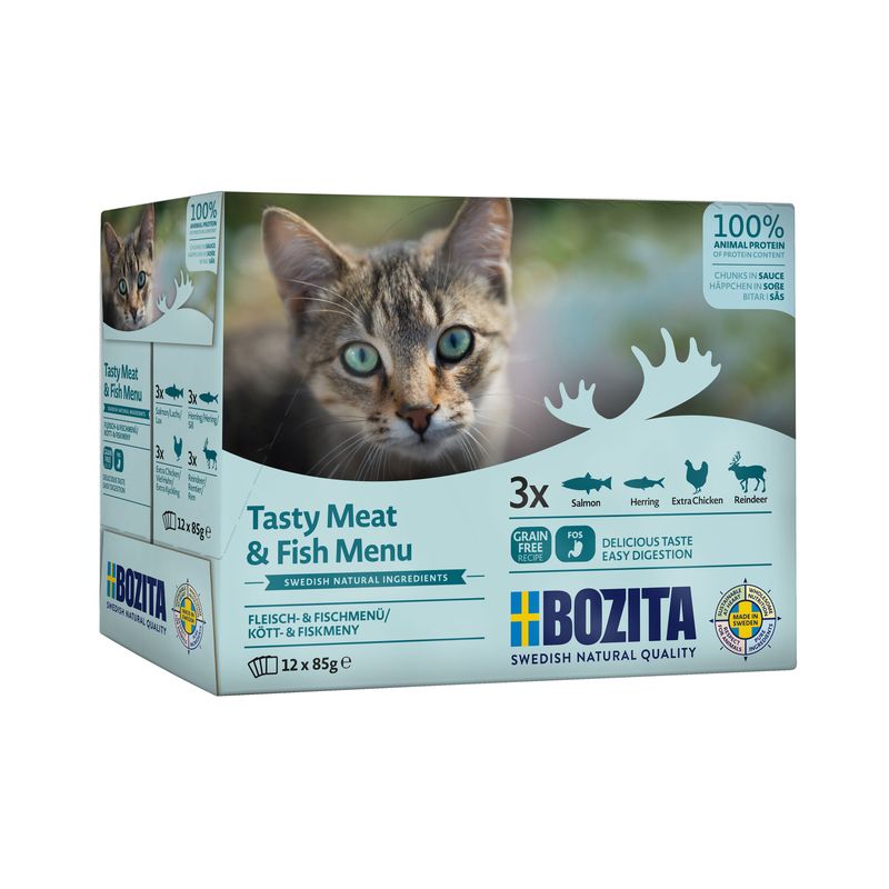 Bozita Chunks in Sauce Pouches 12 x 85g || undefined || view 1