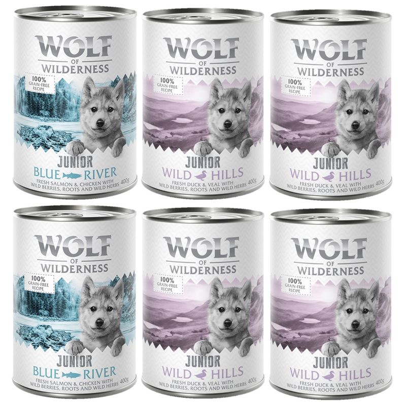 Wolf of Wilderness Junior Duo-Protein Recipe 6 x 400g || Wolf of Wilderness || view 8