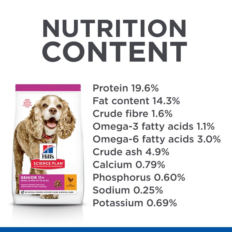 Hill's Science Plan Senior 11+ Small & Mini with Chicken || Hill's Science Plan || view 5