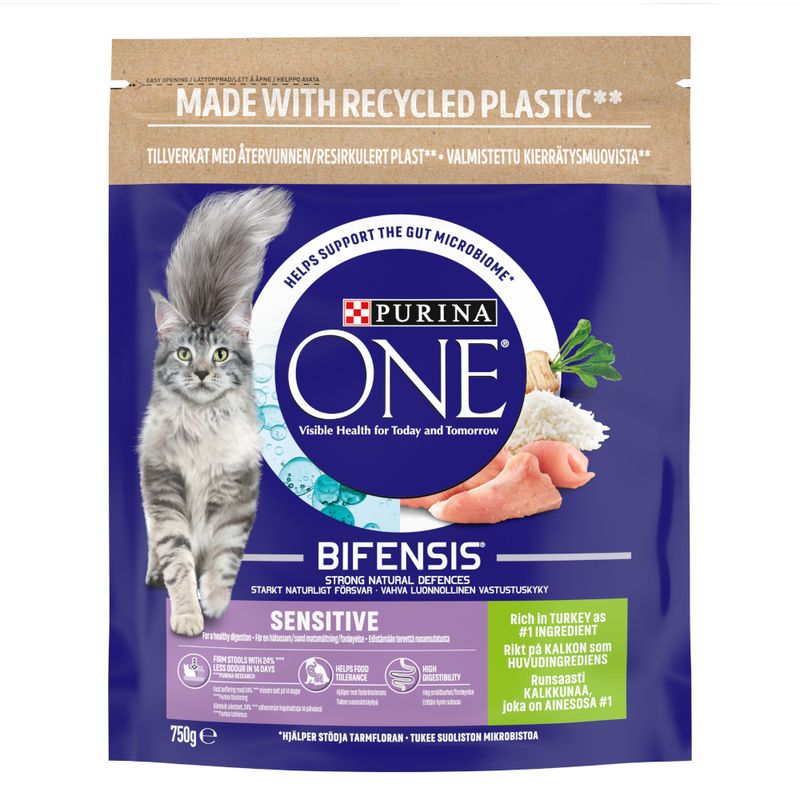PURINA ONE Sensitive Turkey & Rice Dry Cat Food || Purina One || view 2