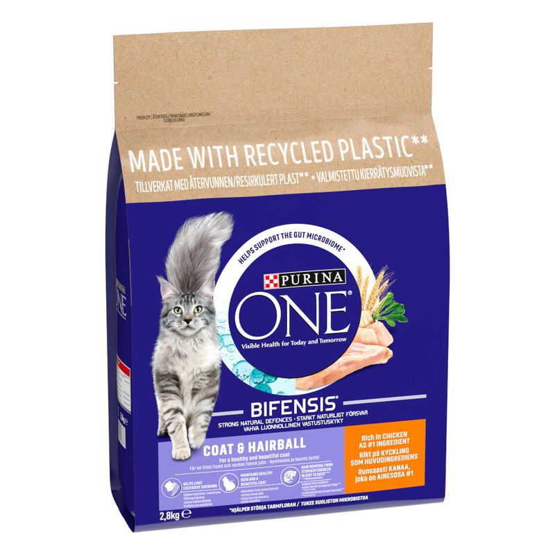 PURINA ONE Coat & Hairball Chicken & Whole Grains Dry Cat Food || Purina One || view 4