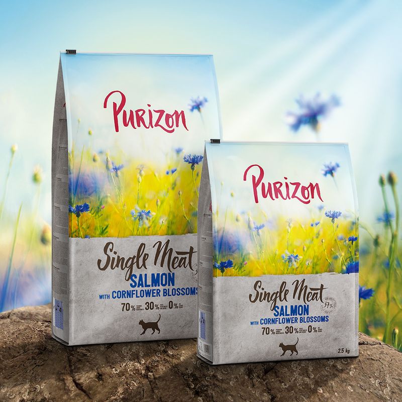 Purizon Single Meat Salmon with Cornflower Blossoms || Purizon || view 2