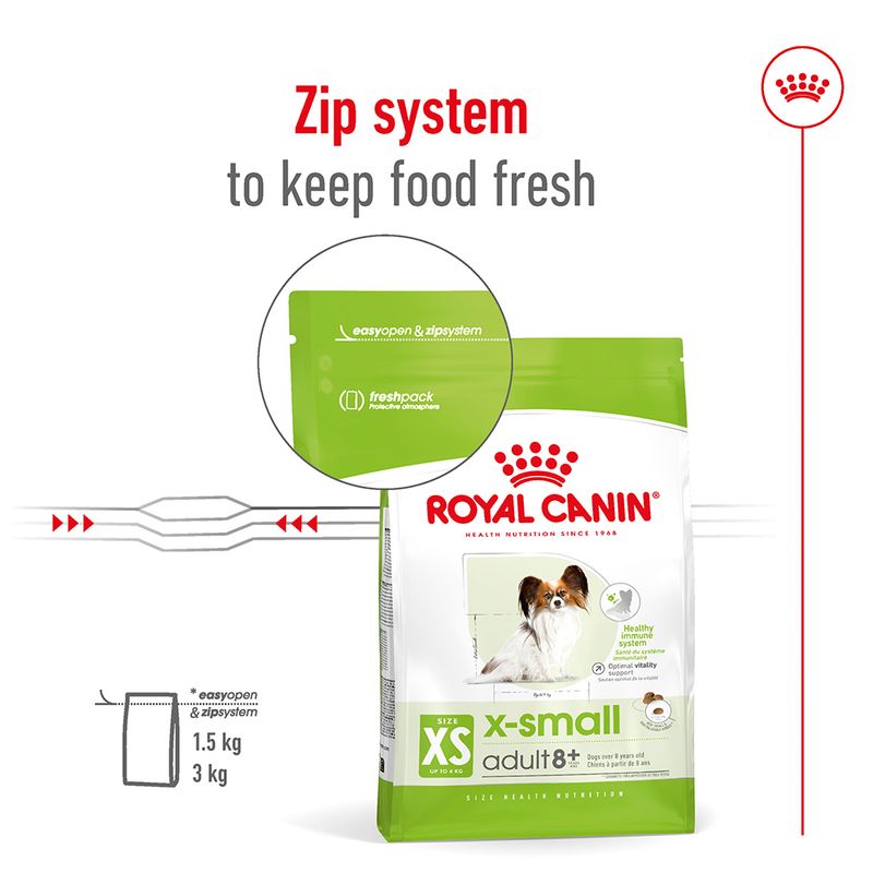 Royal Canin X-Small Adult 8+ || Royal Canin Size || view 11
