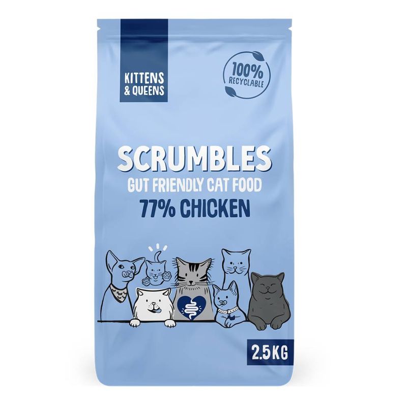 Scrumbles Kittens & Queens Chicken Dry Cat Food || Scrumbles || view 1