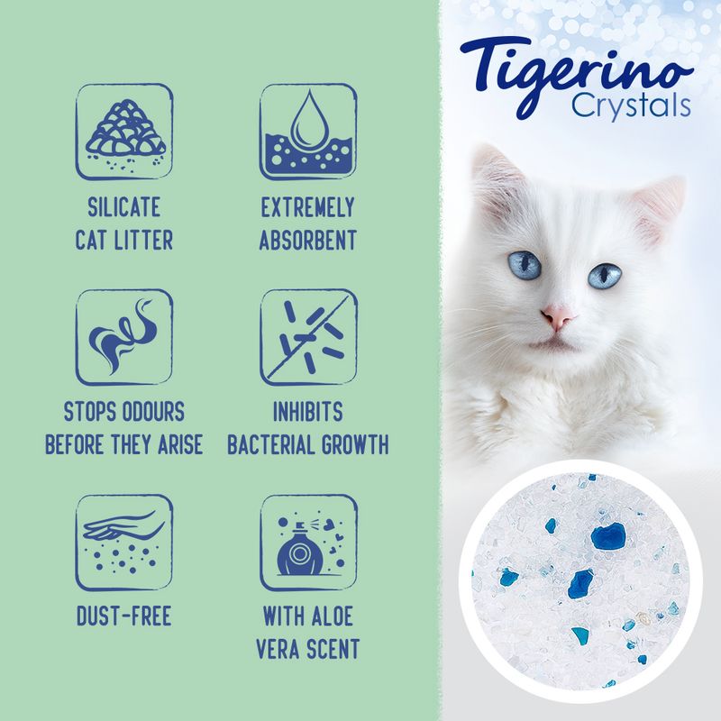 Tigerino Crystals Cat Litter – Aloe Vera Scent || Tigerino || view 2