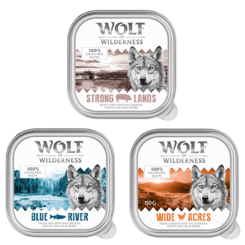 6 x 150g  Wolf of Wilderness Adult Wet Dog Food - 10% Off! * || Wolf of Wilderness || view 1