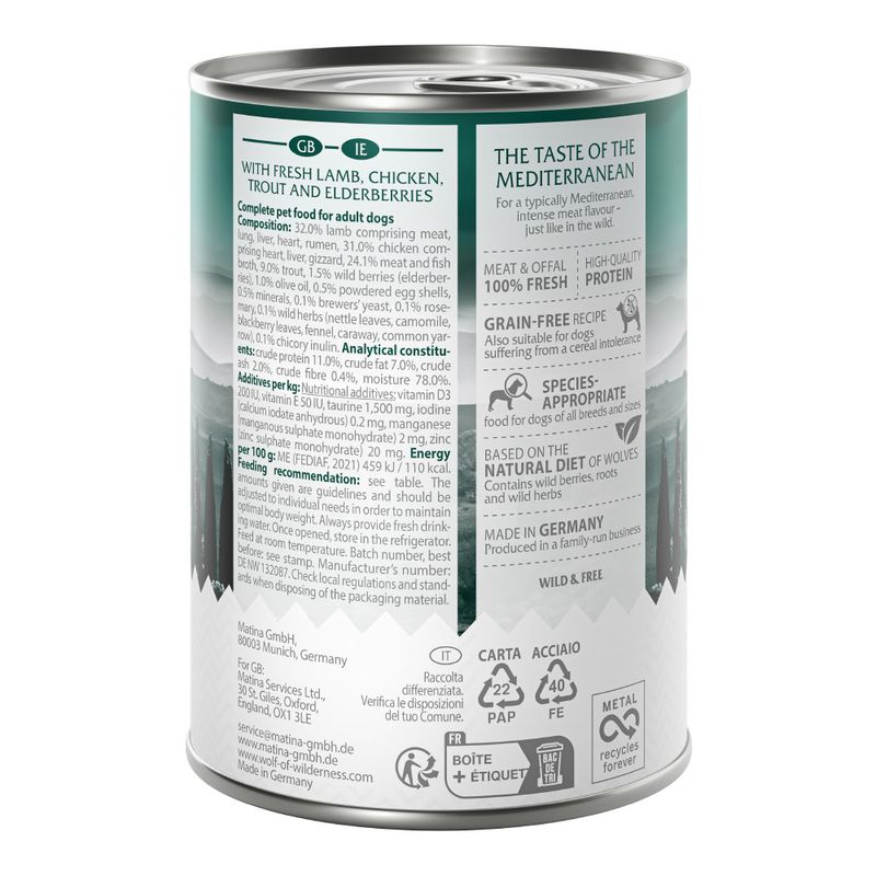 Wolf of Wilderness Adult "The Taste of" 6 x 400g || Wolf of Wilderness || view 2