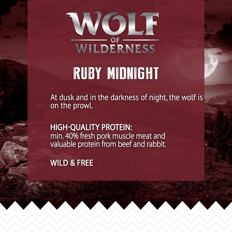Wolf of Wilderness Adult "Ruby Midnight" – Beef & Rabbit || Wolf of Wilderness || view 7
