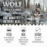 Wolf of Wilderness Junior 6 x 400g - "Red Meat" || Wolf of Wilderness || view 3