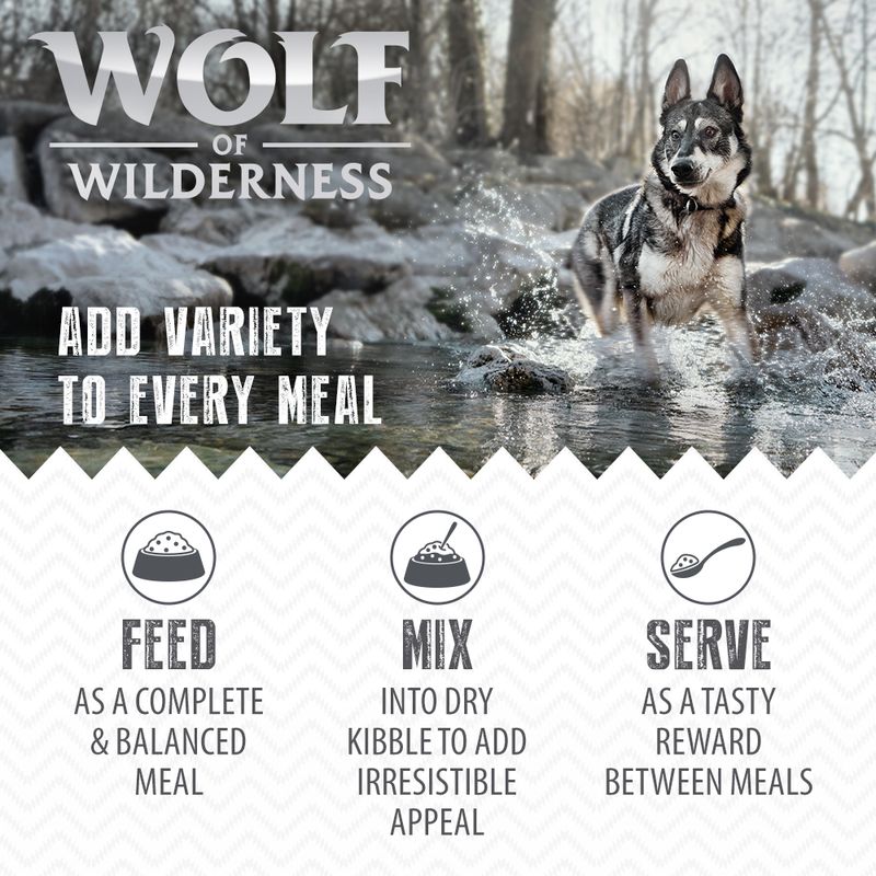 Wolf of Wilderness Junior 6 x 400g - "Red Meat" || Wolf of Wilderness || view 3