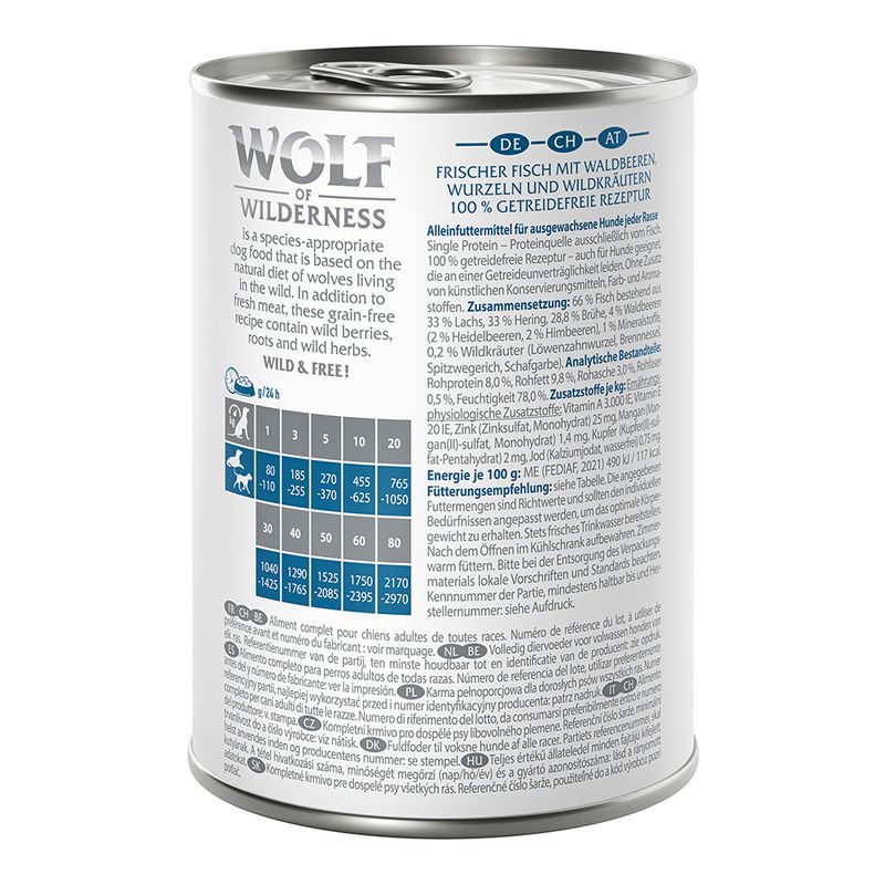Wolf of Wilderness Adult Single Protein 6 x 400g || Wolf of Wilderness || view 17