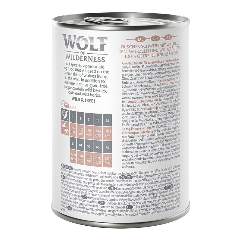 Wolf of Wilderness Adult Single Protein 6 x 400g || Wolf of Wilderness || view 15