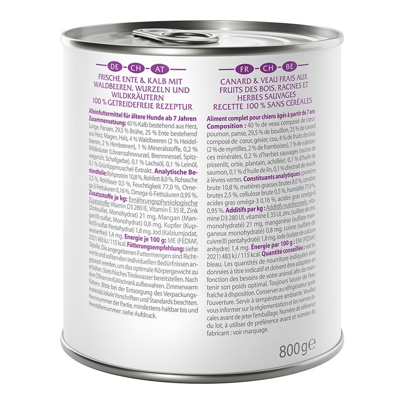 Wolf of Wilderness Senior Duo-Protein Recipe 6 x 800g || Wolf of Wilderness || view 7