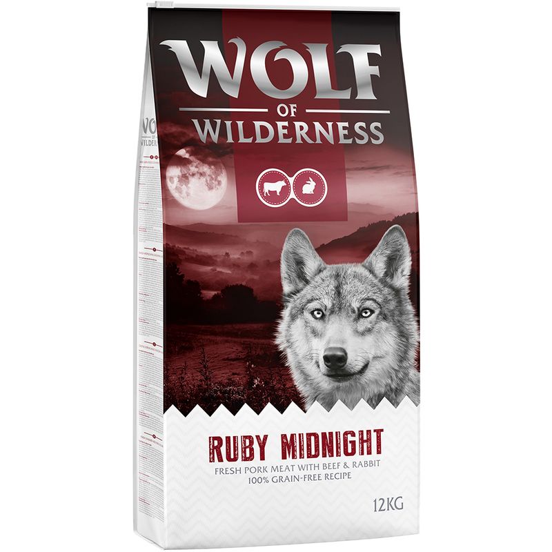 Wolf of Wilderness Adult "Ruby Midnight" – Beef & Rabbit || Wolf of Wilderness || view 2