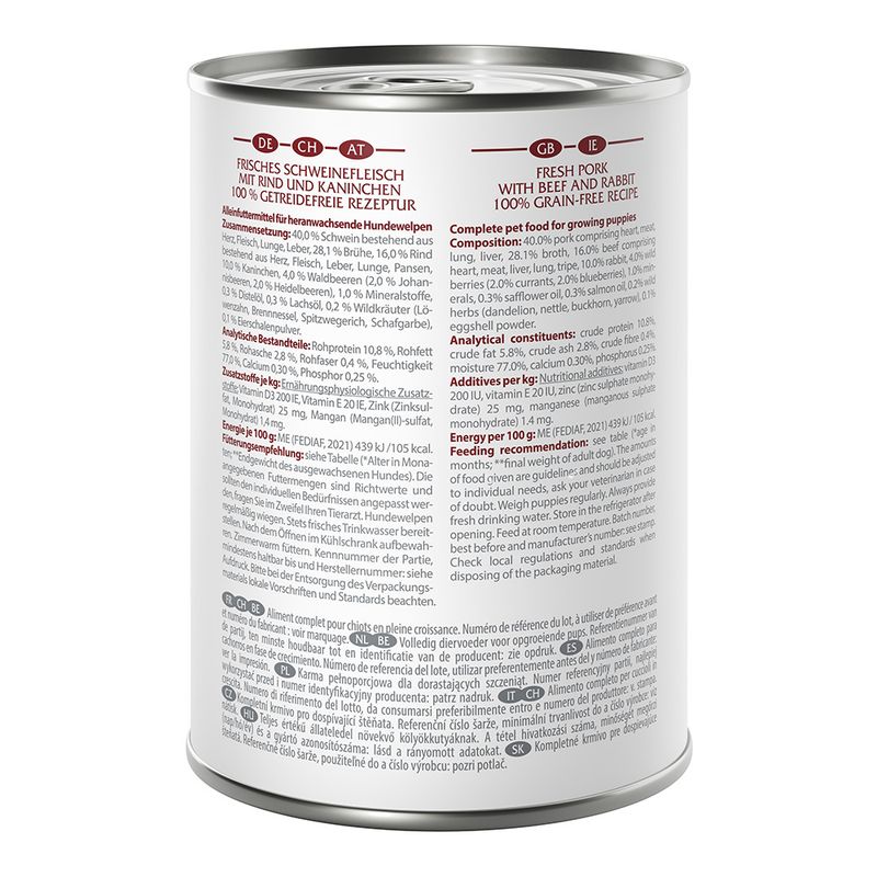 Wolf of Wilderness Junior 6 x 400g - "Red Meat" || Wolf of Wilderness || view 2