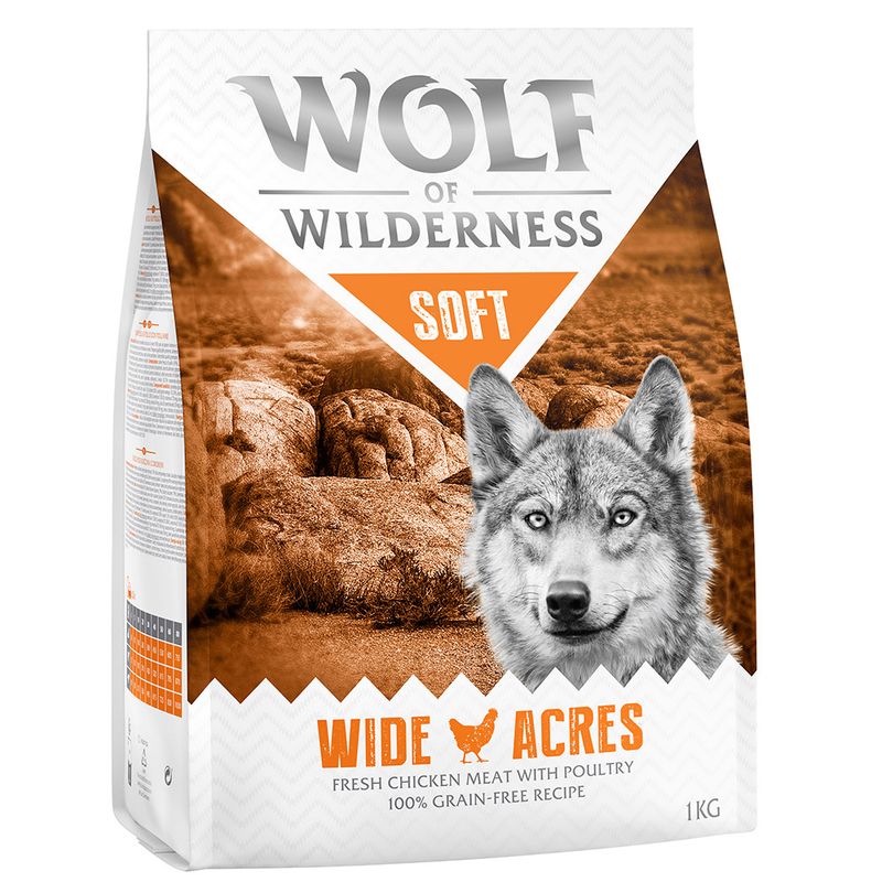 4 x 1kg Wolf of Wilderness Dry Dog Food - 3 + 1 Free! * || Wolf of Wilderness || view 3